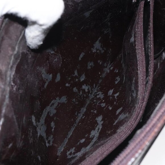 GUCCI Clutch Bag Leather Black Silver 018 0040 Auth ep9261 - Picture 12 of 14